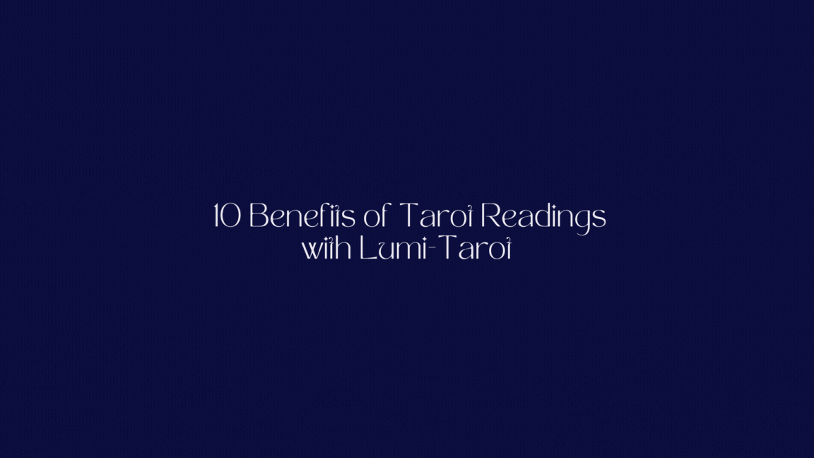 Cover of the 'The Top 10 Benefits of Tarot Readings with lumi-tarot' blog post